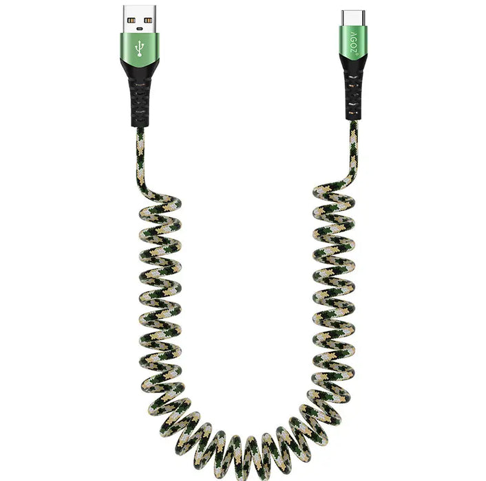 Coiled USB-C Fast Charging Cable for Point Mobile PM85 / PM86 Scanner