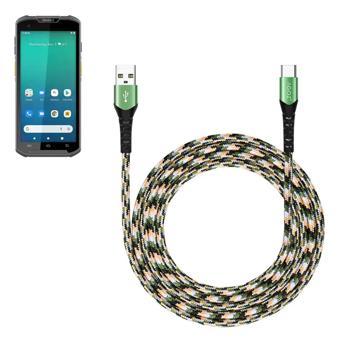 USB-C Fast Charger Cable for Newland MT95 Kambur Pro Scanner