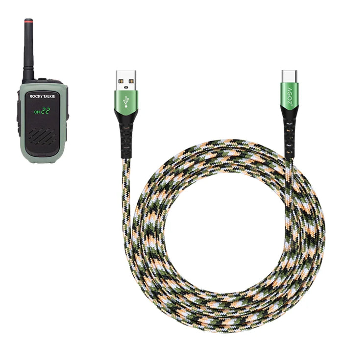 USB-C Fast Charger Cable for Rocky Talkie Mountain Radio