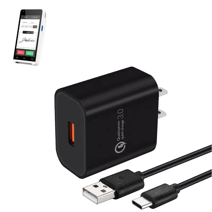 Wall Charger and USB-C Cable for Valor VP350 POS