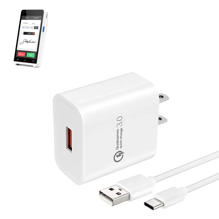 Wall Charger and USB-C Cable for Valor VP350 POS