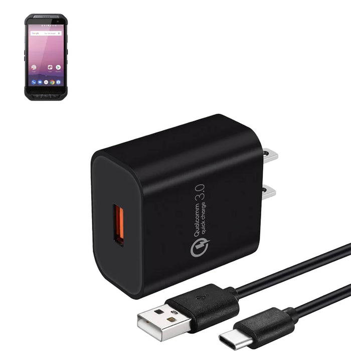 Wall Charger with USB C Cable for Delfi PM85 / PM86 Scanner