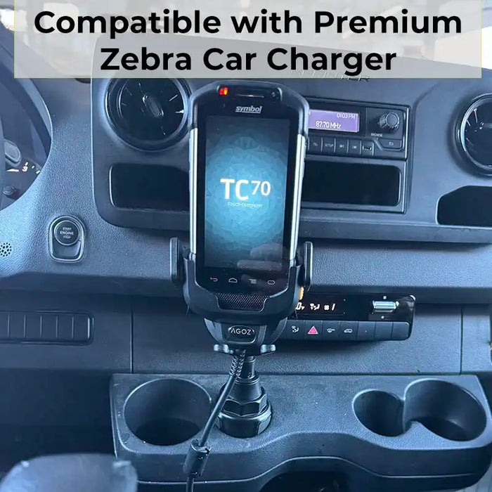 Zebra TC72 Scanner Cradle with Cup Holder Base