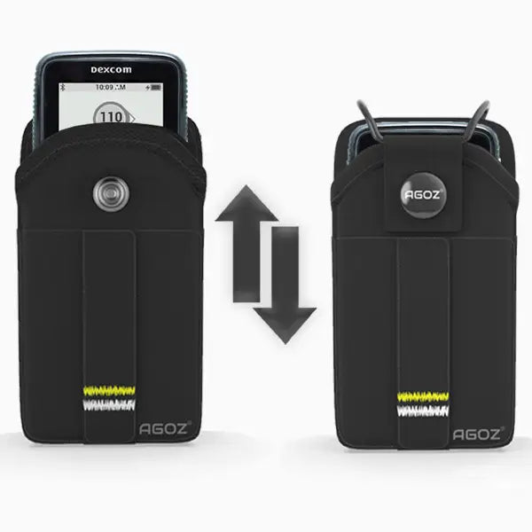 Dexcom G6 Receiver Case Holster Pouch with Snap Closure