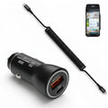 Cargador de coche de 38W para terminal POS Verifone con cable USB-C en espiral | Agoz