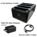 4-Slot Zebra TC77 Battery Charger Cradle