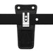 Agoz canvas phone case with metal belt clip attached to belt
