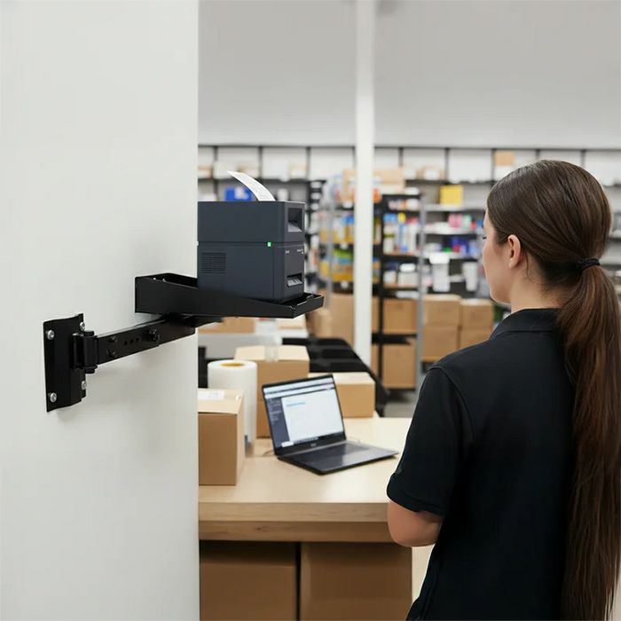 Industrial Swing Arm Stainless Steel Printer Shelf for Seiko SLP850