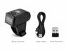 AGOZ AG-330RG wearable ring barcode scanner worn on finger with red scanning light effect for 1D and 2D barcode scanning
