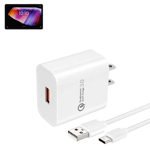 Wall Charger with USB-A to USB-C for Rhino Tablet