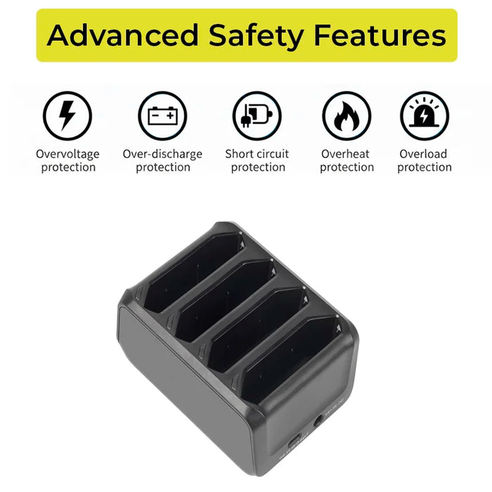 4-Slot Zebra TC70 / TC70x Battery Charger Cradle