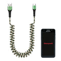 Cable de carga en espiral USB-C para escáner Honeywell en estaciones compartidas | Agoz