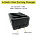 4-Slot Zebra TC77 Battery Charger Cradle