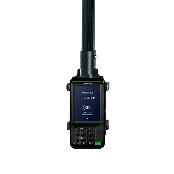 Durable Handheld Mount for Castles V3P3 Drive-Thru Use