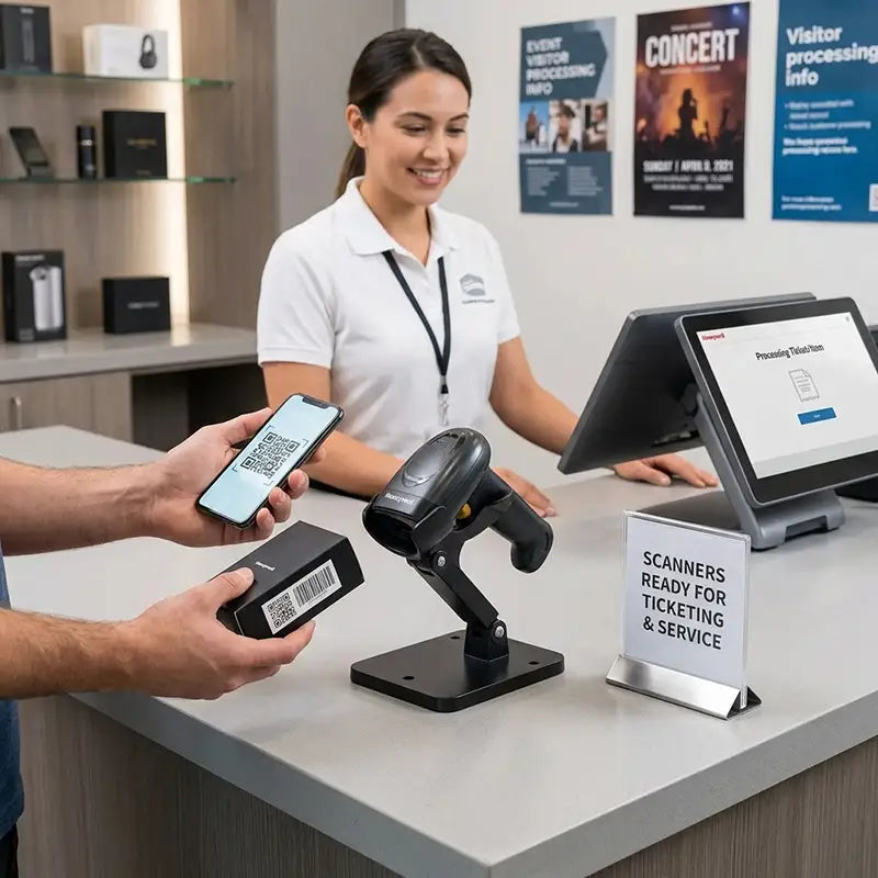 Configurar escáneres de códigos de barras Honeywell para tareas de estación de trabajo manos libres