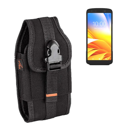 Heavy-Duty Zebra Scanner Holster with Card Holder