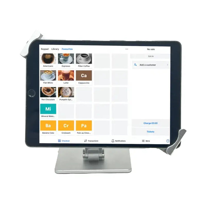 Heavy-Duty iPad Pro 11" POS Tablet Countertop Stand - Low-Profile