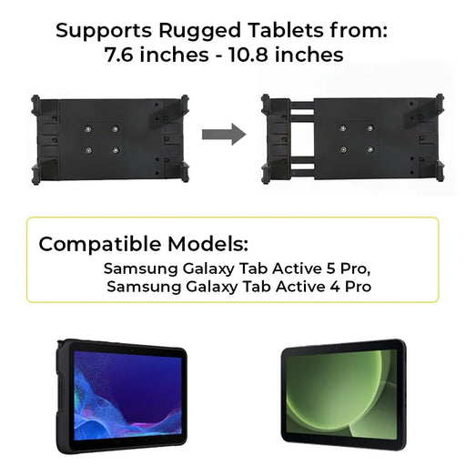 AGOZ Samsung Galaxy Tab Active5 Pro Forklift Tablet Mount Holder