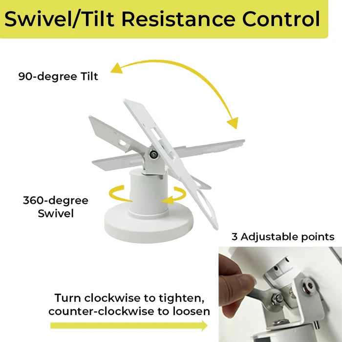 Low-Profile Swivel Stand for Clover Mini C301 Terminal