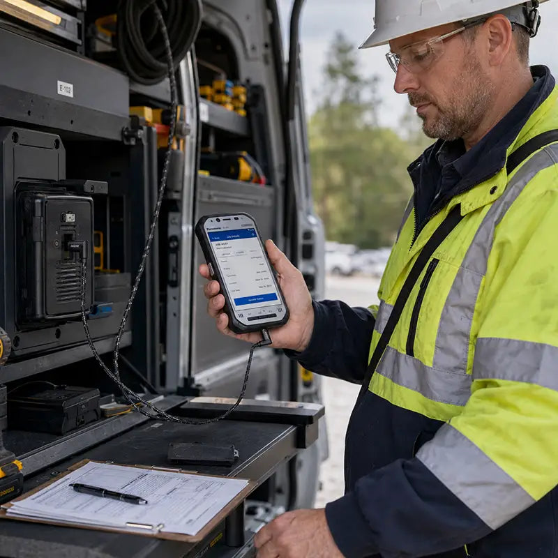 Mantener la carga de los dispositivos portátiles Panasonic Toughbook para equipos de campo