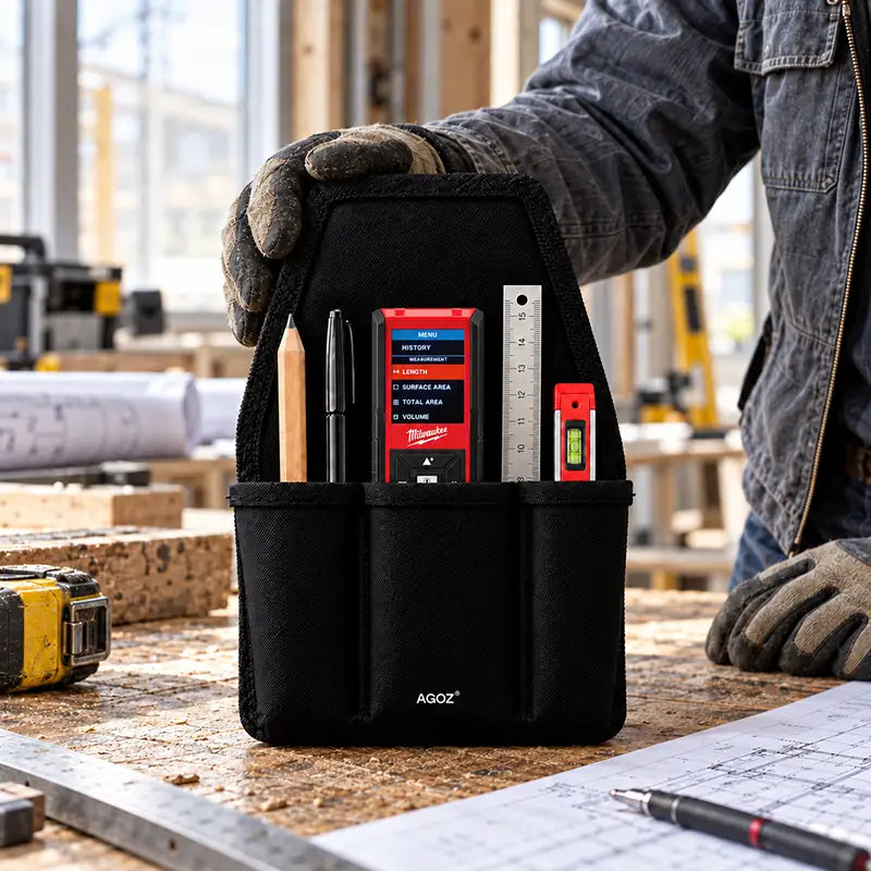 Ajuste y funcionalidad para llevar una bolsa portaherramientas Milwaukee Utility Tool Pouch