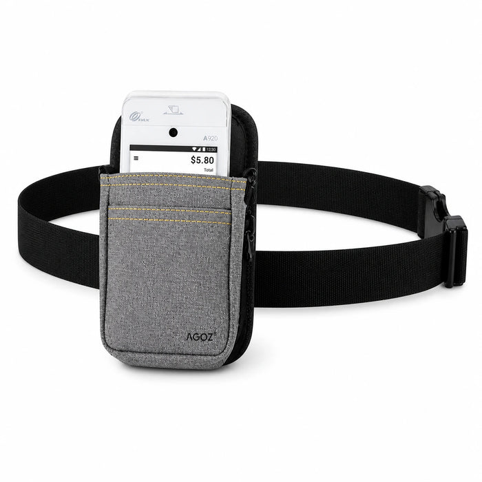 PAX POS Handheld belt waist case holster gray color