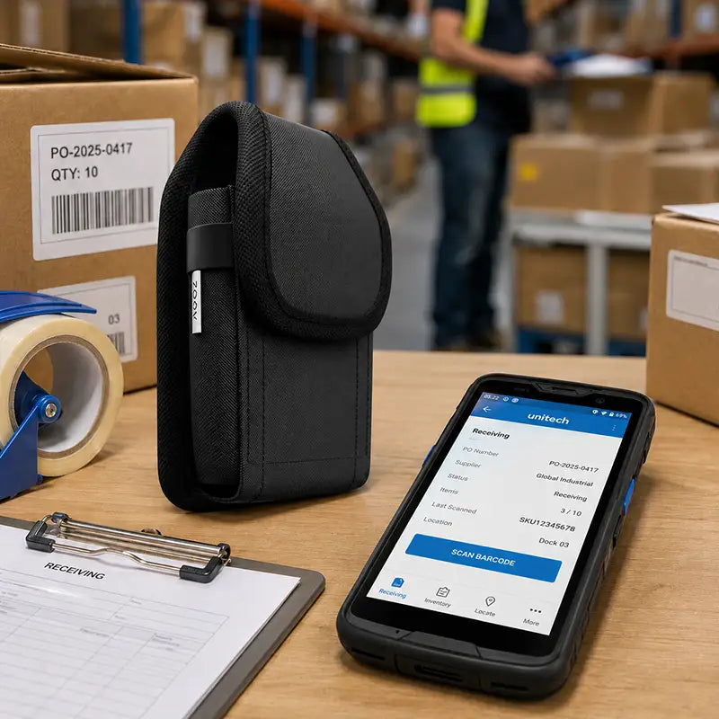 Ajuste y Funcionalidad para la Funda Resistente Unitech para Escáner