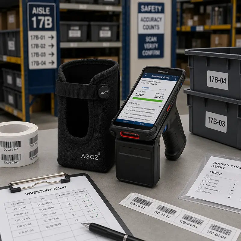 Ajuste y Función para Funda de Transporte del Lector RFID Honeywell