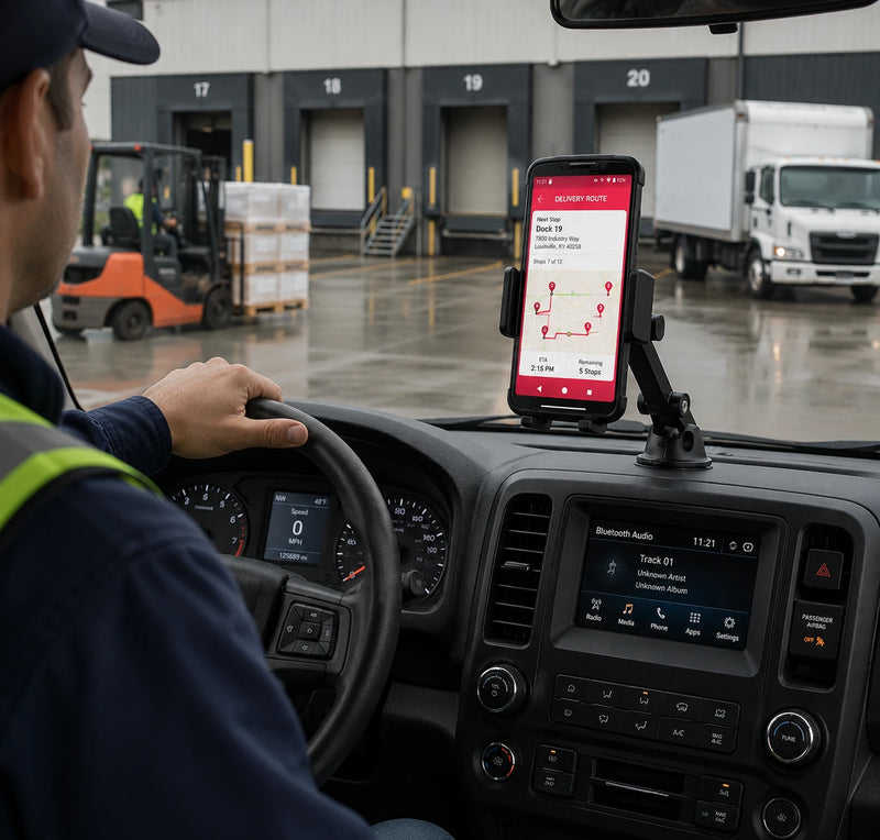 Mantenga los escáneres Point Mobile listos en todos los flujos de trabajo de la flota de ruta