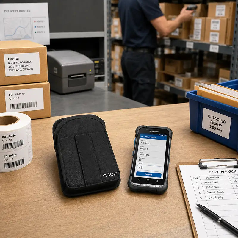 Ajuste y Funcionalidad para Estuche de Almacenamiento de Tarjetas del Computador Móvil Bluebird