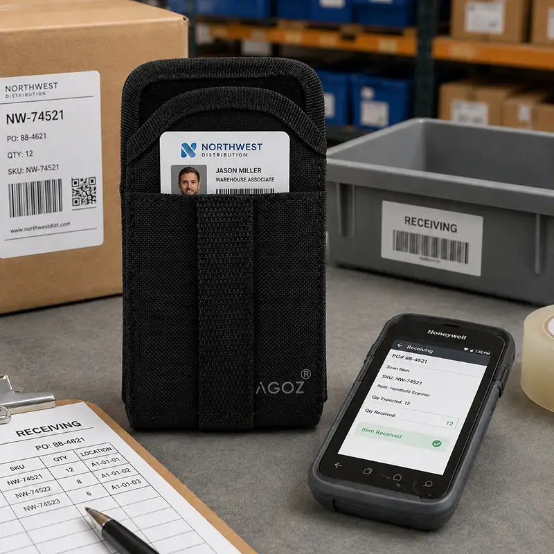 Ajuste y Función para Estuche de Almacenamiento de Tarjetas para Computadora Móvil Honeywell