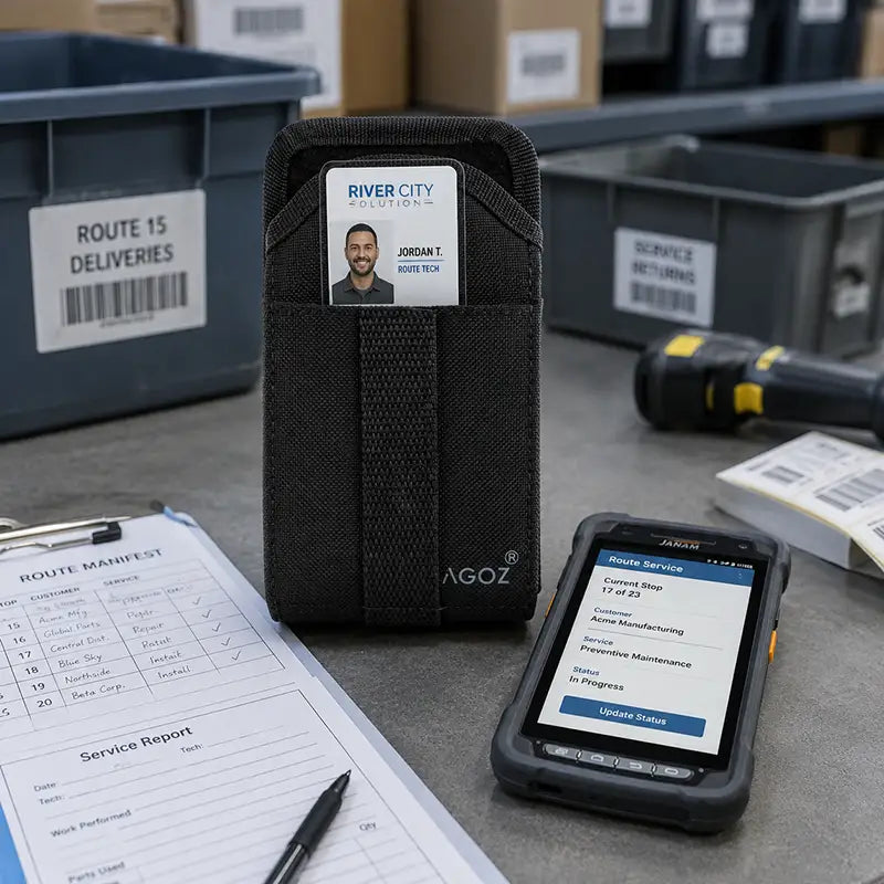 Ajuste y Función para Estuche de Almacenamiento de Tarjetas para Computadora Móvil Janam