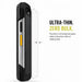 Side profile of Zebra TC77 rugged mobile computer with ultrathin tempered glass screen protector