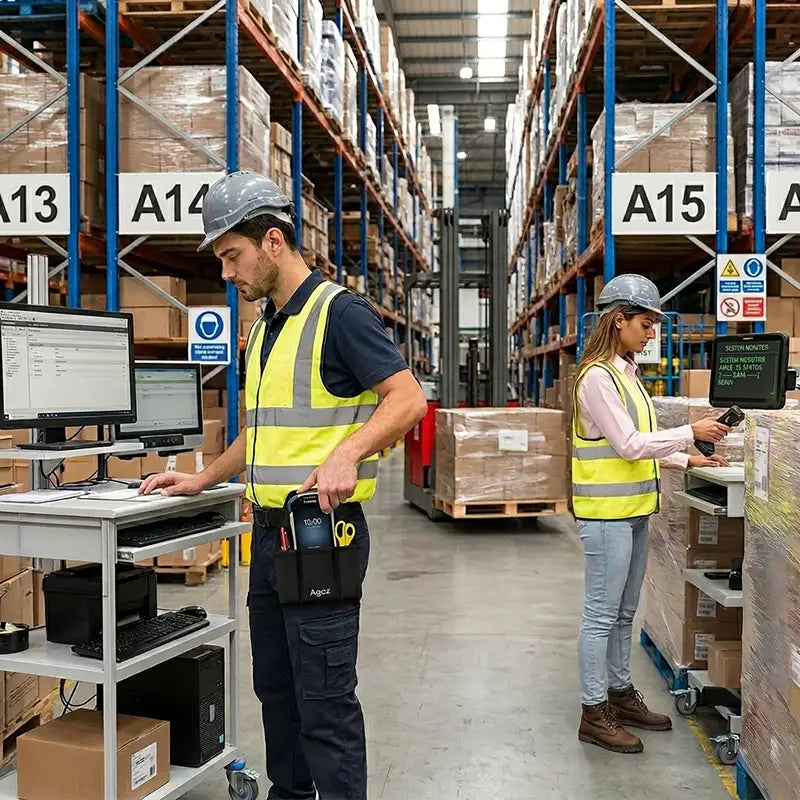 Organiza los dispositivos portátiles Zebra y los materiales de cambio en la cintura
