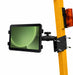 Samsung tablet mounted on a forklift pole