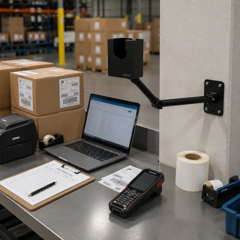 Ajuste y Función para el Soporte de Brazo del Escáner Industrial Honeywell