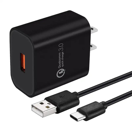 Wall Charger Adapter with USB-A to C Cable