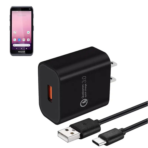 Wall Charger and USB Cable for Honeywell Mobile Computer