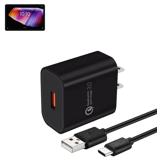 Wall Charger with USB-A to USB-C for Rhino Tablet