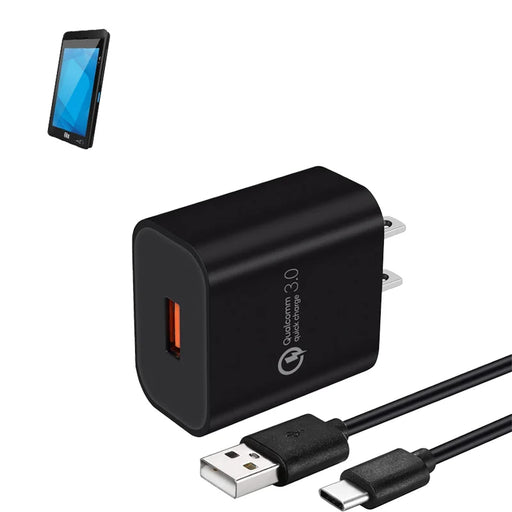 Wall Charger with USB C Cable for Elo Pay M60 Mobile POS System