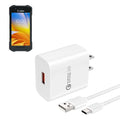 Cargador de pared USB-C para dispositivo portátil Zebra con cable de 6 pies para estaciones de trabajo | Agoz