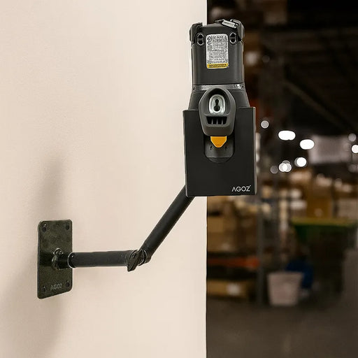 Heavy-Duty Metal Arm Mount & Metal Zebra Barcode Scanner Holder