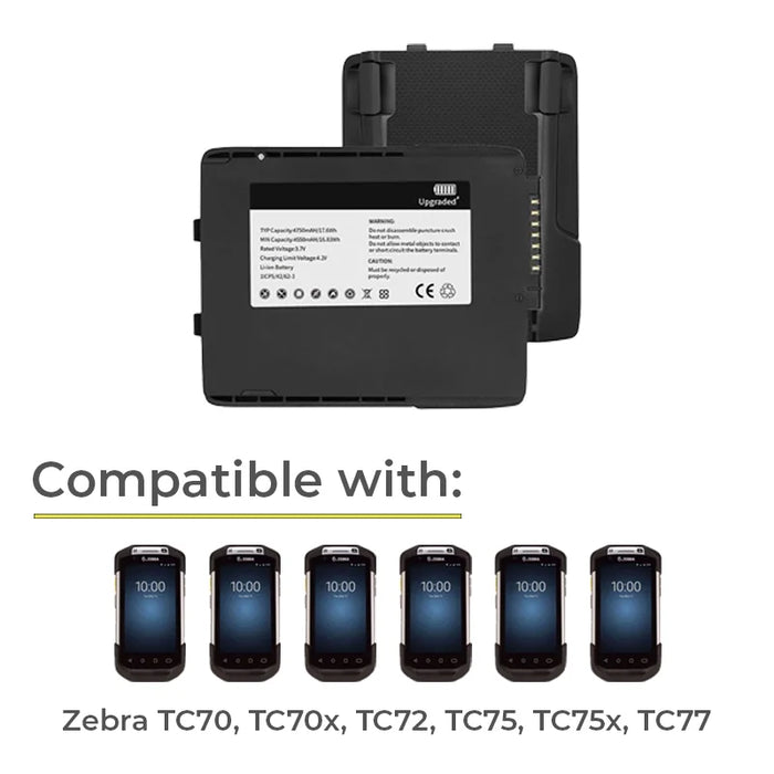 Zebra TC72 Barcode Scanner Replacement Battery