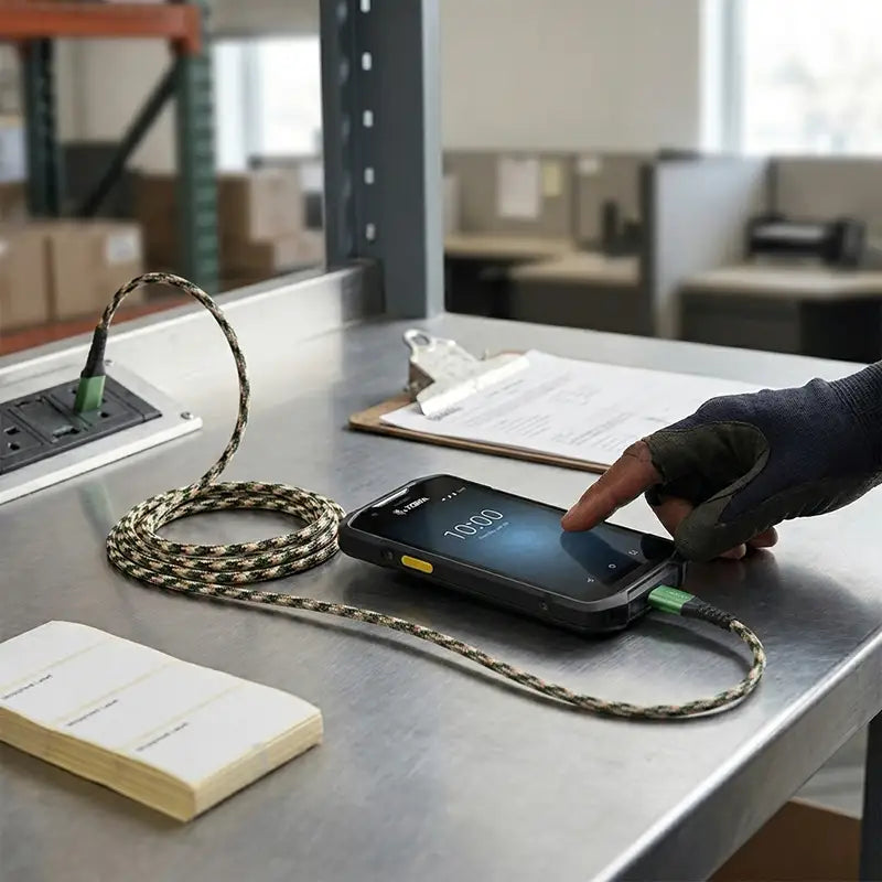 Ajuste y Función para Cable Cargador Rápido Zebra