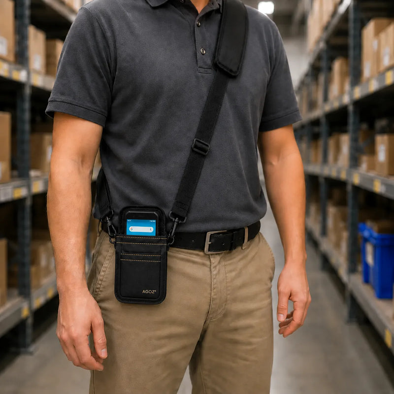 Soporte para llevar al hombro Panasonic en áreas de trabajo más grandes