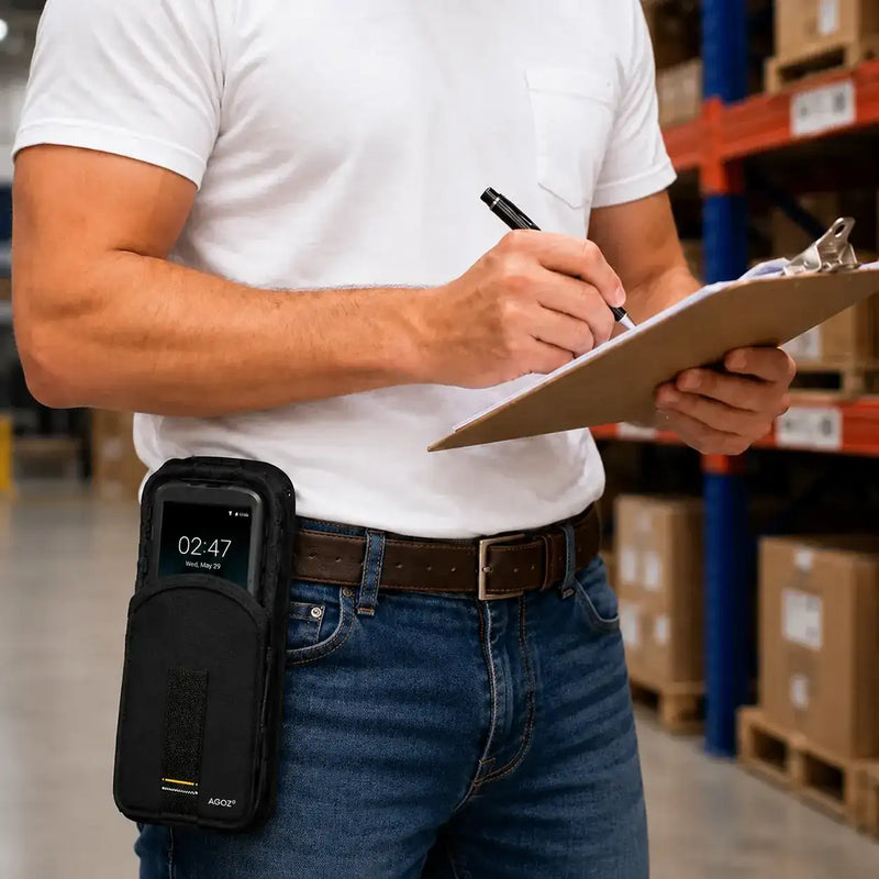 Organiza el transporte del escáner Point Mobile para áreas de trabajo ocupadas
