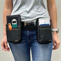 Cinturón de cintura con doble bolsa para PAX POS portátil