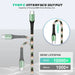 Agoz braided USB-C charging cable for iMin POS terminals showing reinforced connector design and 10,000-plus bend test rating.