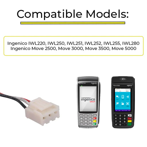 AGOZ Ingenico Move 3500 POS Terminal Replacement Battery