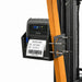 Agoz metal forklift holder with Citizen mobile printer mounted to a forklift pillar for warehouse label printing